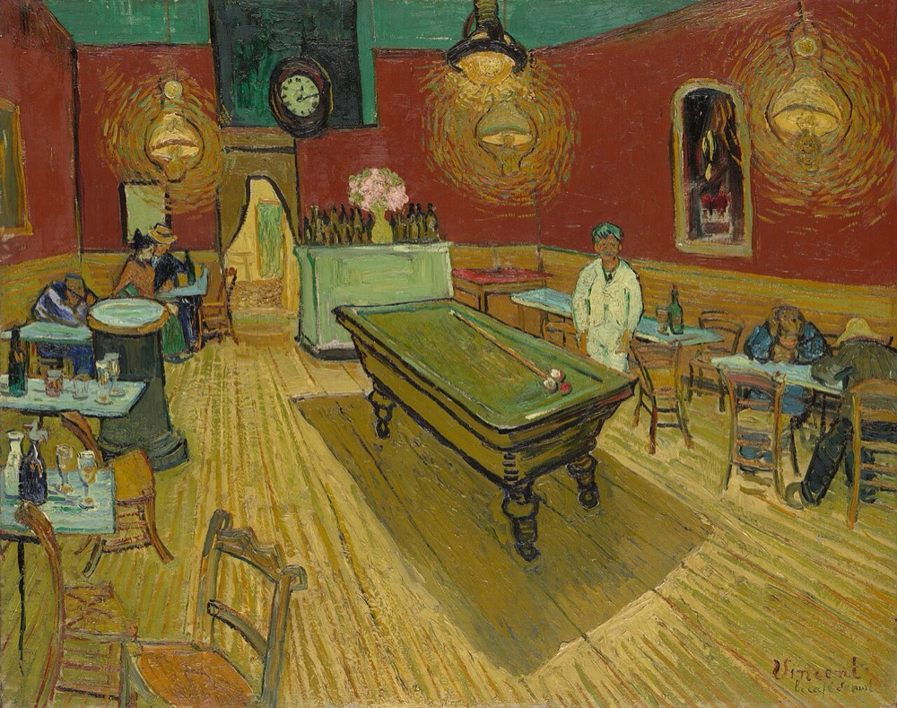 Moody late-night lounge