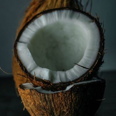 Cracked coconut